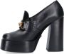 Versace Zwarte Mocassins met Hak en Plateau Black Dames - Thumbnail 3