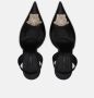 Versace Elegante Satijnen Décolleté met Juweel Detail Black Dames - Thumbnail 3