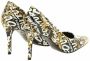 Versace Jeans Couture Décolleté afdrukken overal in logo en tip afgewerkt met een Logotte Woman 73V3S50-Zs366 zwart goud Zwart Dames - Thumbnail 11