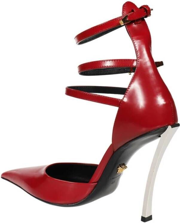 Versace Puntige Neus Leren Pumps