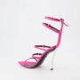 Versace Zijden Sandalen met Puntneus en Meerdere Gespen - Thumbnail 2