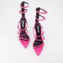 Versace Zijden Sandalen met Puntneus en Meerdere Gespen - Thumbnail 5