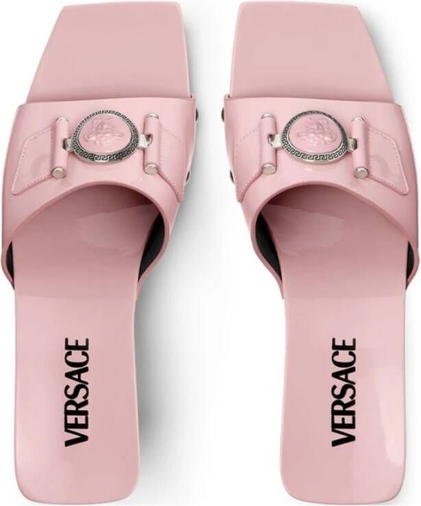 Versace Roze Hoge Hak Sandalen Pink Dames
