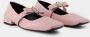 Versace Ballerinas Leather Pink in roze - Thumbnail 3