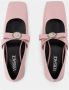 Versace Ballerinas Leather Pink in roze - Thumbnail 5