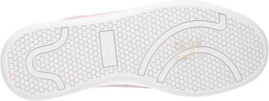 Versace Roze Leren Sneakers met Voor Detail