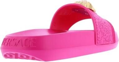 Versace Rubber Pool Slides Roze Dames