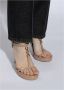 Versace Medusa 95 Patentleren Sandalen Beige Dames - Thumbnail 6