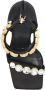 Versace Zwarte Kristallen Satijnen Sandalen Black Dames - Thumbnail 8