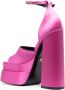 Versace Kristalversierde Satijnen Pumps Pink Dames - Thumbnail 5