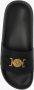 Versace Goudkleurige Medusa Open Teen Slides Zwart Heren - Thumbnail 9