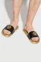 Versace Luxe Leren Slides met La Medusa Yellow Heren - Thumbnail 2