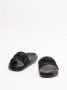 Versace Zwarte Slide Sandalen met Logo Black Heren - Thumbnail 2