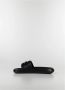 Versace Zwarte Slide Sandalen met Logo Black Heren - Thumbnail 7