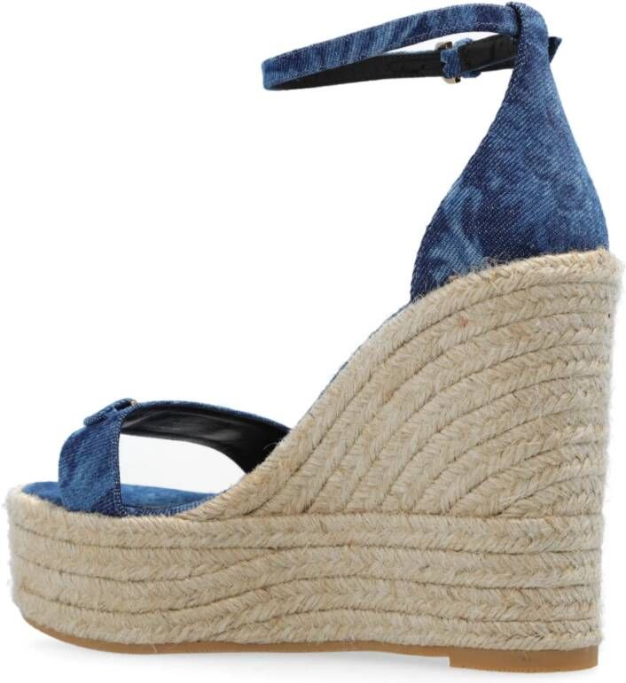 Versace Sleehak sandalen Blue Dames