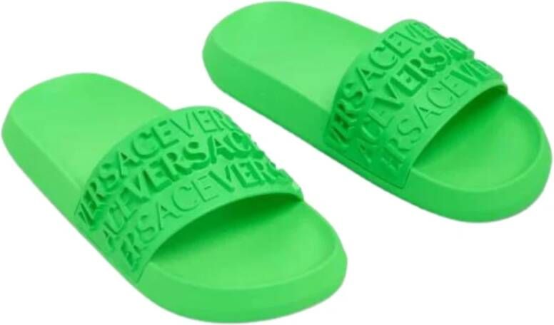 Versace Sliders Groen Heren