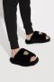 Versace Harige platform slippers Zwart Dames - Thumbnail 2