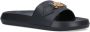 Versace Goudkleurige Medusa Open Teen Slides Zwart Heren - Thumbnail 2