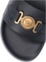 Versace Goudkleurige Medusa Open Teen Slides Zwart Heren - Thumbnail 5