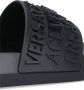 Versace Zwarte Slide Sandalen met Logo Black Heren - Thumbnail 11
