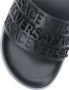 Versace Zwarte Slide Sandalen met Logo Black Heren - Thumbnail 12
