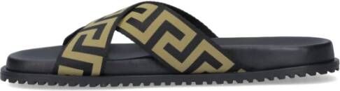 Versace Sliders Zwart Heren