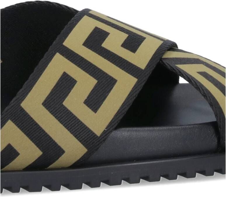 Versace Sliders Zwart Heren