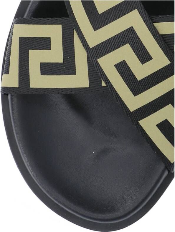 Versace Sliders Zwart Heren