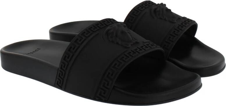 Versace Sliders Zwart Heren