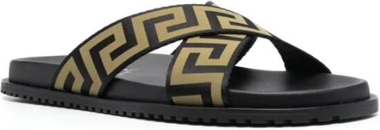 Versace Sliders Zwart Heren