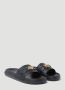 Versace Goudkleurige Medusa Open Teen Slides Zwart Heren - Thumbnail 2