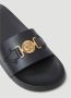 Versace Goudkleurige Medusa Open Teen Slides Zwart Heren - Thumbnail 10