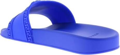 Versace Slides Blauw Heren