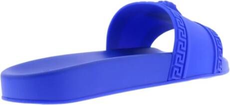 Versace Slides Blauw Heren