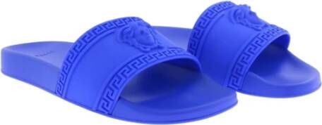 Versace Slides Blauw Heren
