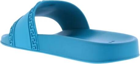 Versace Slides Blauw Heren