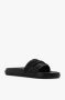 Versace Zwarte Slide Sandalen met Logo Black Heren - Thumbnail 5