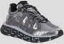 Versace Zilveren Stoffen Sneakers voor Heren Gray Heren - Thumbnail 8