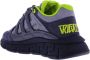 Versace Veelkleurige stof en lederen trigreca sneakers Grijs Heren - Thumbnail 2