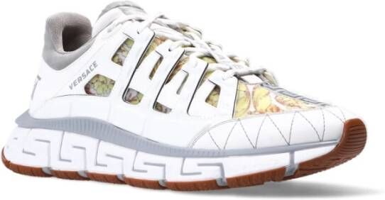 Versace Sneakers met logo Wit Heren