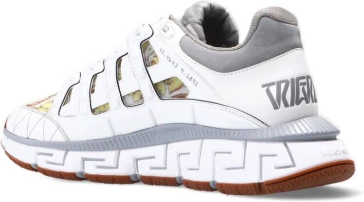 Versace Sneakers met logo Wit Heren