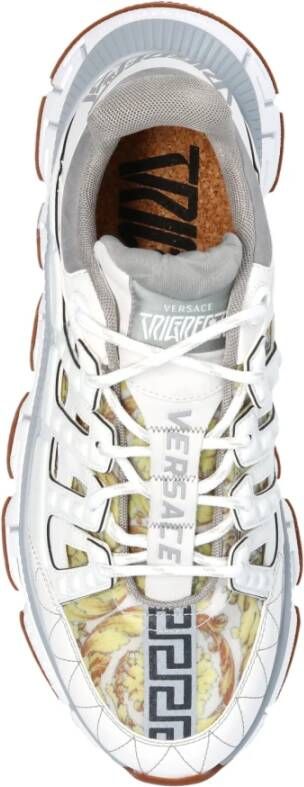 Versace Sneakers met logo Wit Heren