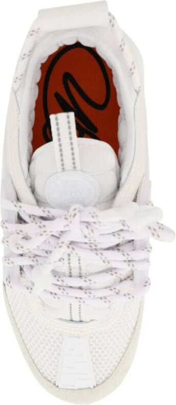 Versace leren sneakers met ketting Wit - Foto 5