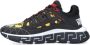 Versace Trigreca sneakers met barokprint heren polyamide Kurk polyurethaan rubber 39.5 Zwart - Thumbnail 11