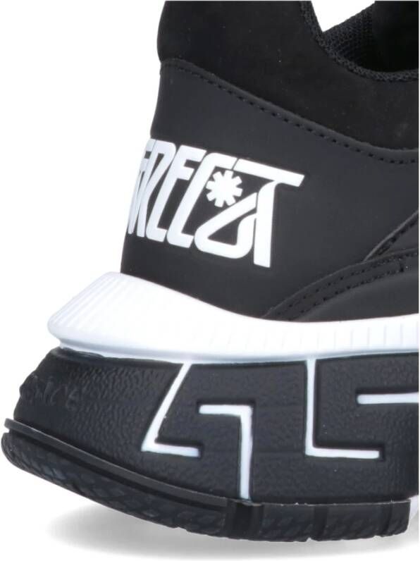 Versace Trigreca sneakers met barokprint heren polyamide Kurk polyurethaan rubber 39.5 Zwart - Foto 12