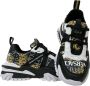 Versace Jeans Couture Barokke printen sneakers en over de hele man 73Ya3Si2-Zs481 Goud Goud Zwart Heren - Thumbnail 5