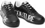 Versace Jeans Couture Witte leren sneakers met zwart contrastlogo White Heren - Thumbnail 6