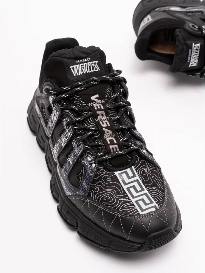Versace Trigreca low-top sneakers Zwart - Foto 6