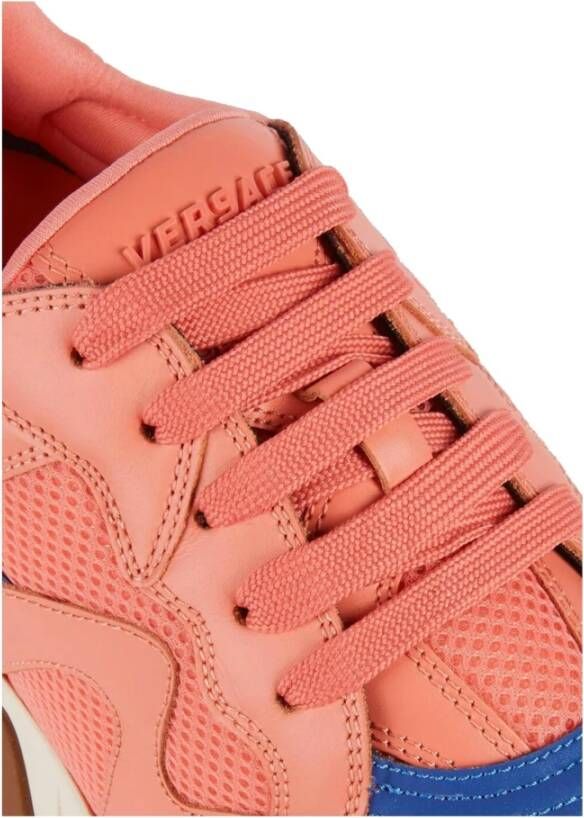 Versace Squalo Sneakers Leer Mesh Rubber
