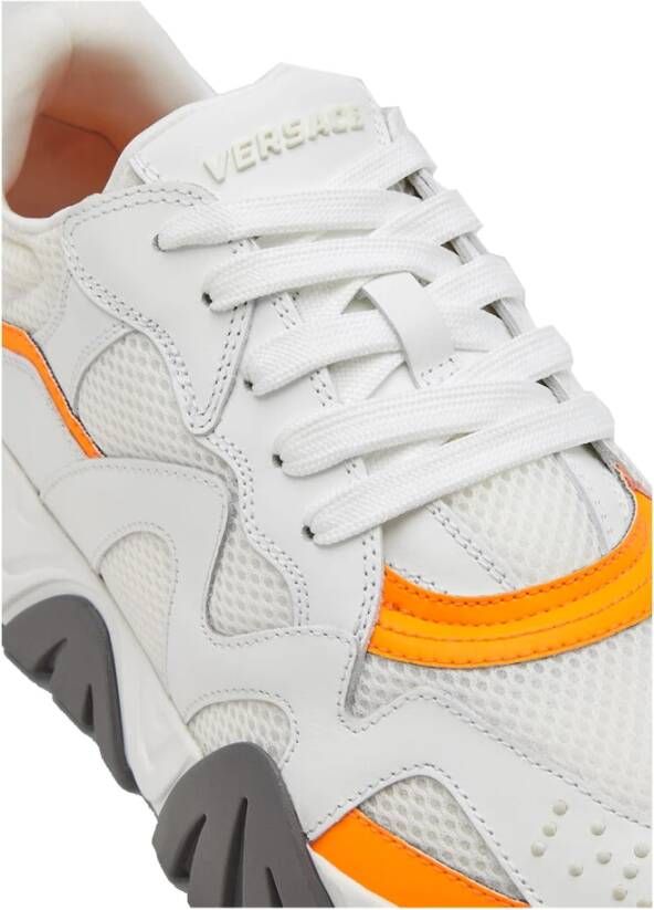 Versace Squalo Sneakers met reflecterende panelen White Heren